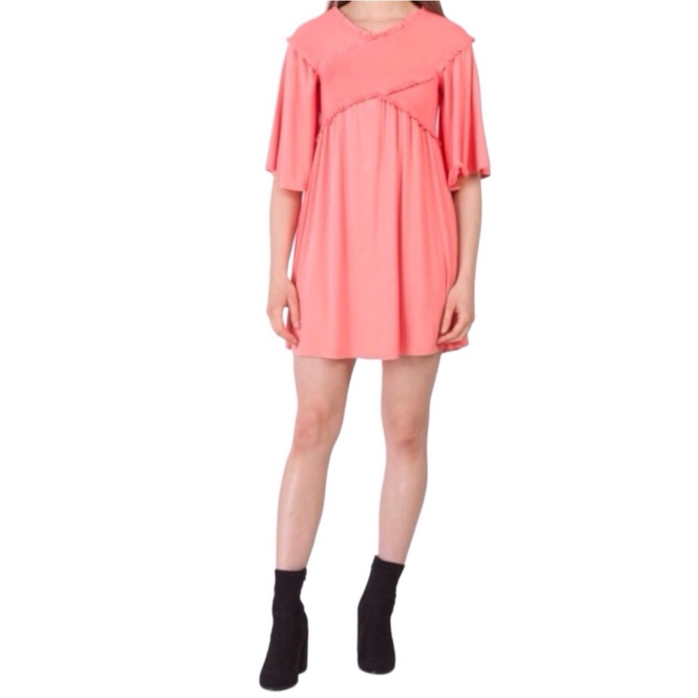 Nitt by Flying Tomato Criss Cross Above the Knee Dress (NWOT) (Size: Medium)